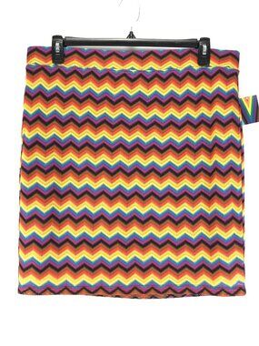 NEW Target Pride Collection Chevron Rainbow Knit Skirt Women's Plus XXL LGBTQIA+